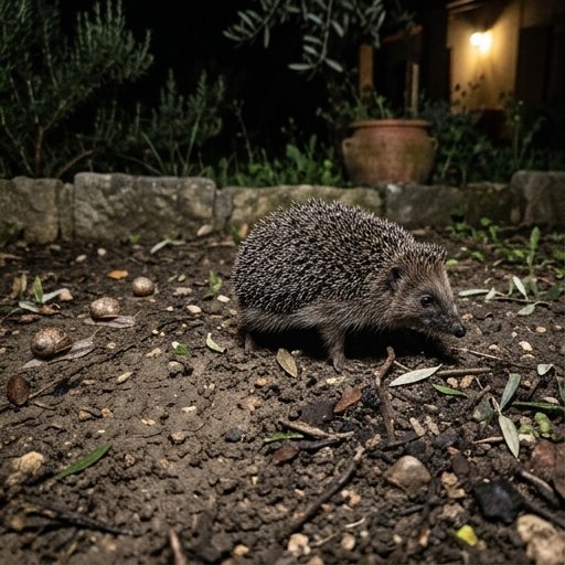 Catasta di legna con rami e tronchi sistemata in un angolo ombreggiato del giardino italiano